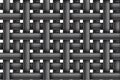 Vector seamless pattern of striped fabric braided cords.