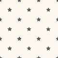 Vector seamless retro pattern with stars Royalty Free Stock Photo