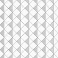Vector seamless rhombus pattern with striped triangles. Royalty Free Stock Photo