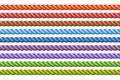 Vector Seamless Rope Set Royalty Free Stock Photo