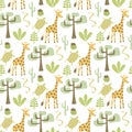 Vector Seamless Safari Pattern