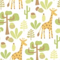 Vector Seamless Safari Pattern