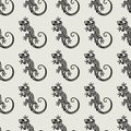 Vector seamless salamander pattern