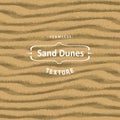 Vector seamless sand texture background with natural waves. Royalty Free Stock Photo