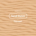 Vector seamless sand texture background with natural waves. Royalty Free Stock Photo