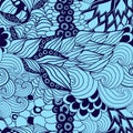 Vector seamless seashell pattern. sea design