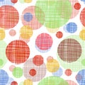 Vector seamless shading circles background. Eps10 Royalty Free Stock Photo