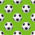 Vector seamless soccer pattern Royalty Free Stock Photo
