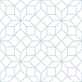 Vector seamless soft white geometric trellis tracery pattern