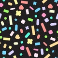 Vector seamless sprinkles pattern