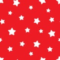Vector seamless stars pattern. Star background based on random elements for high definition concept. Christmas motives Royalty Free Stock Photo
