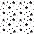 Vector seamless stars pattern. Star background based on random elements for high definition concept.