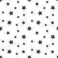 Vector seamless stars pattern. Star background based on random elements for high definition concept