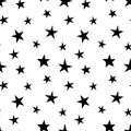 Vector seamless stars pattern. Star background based on random elements for high definition concept.