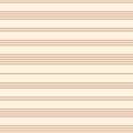 Vector seamless striped pattern. Horizontal lines endless texture. Repeatable simple beige background