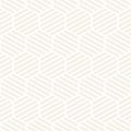 Vector seamless stripes subtle pattern. Modern stylish texture with monochrome trellis. Repeating geometric hexagonal grid. Simple Royalty Free Stock Photo