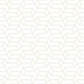 Vector seamless stripes subtle pattern. Modern stylish texture with monochrome trellis. Repeating geometric hexagonal grid. Simple Royalty Free Stock Photo