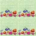 Flowers 3 seamless GRID marigold