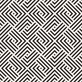 Vector seamless subtle lattice pattern. Modern stylish texture with monochrome trellis. Repeating geometric grid. Royalty Free Stock Photo