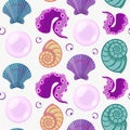 Vector seamless summer pattern Royalty Free Stock Photo