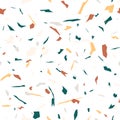 Seamless terrazzo pattern in natural colors