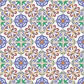 Vector seamless texture. Beautiful colored pattern for design and fashion with decorative elements Royalty Free Stock Photo