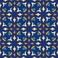 Vector seamless texture. Beautiful colored pattern for design and fashion with decorative elements. Portuguese Royalty Free Stock Photo