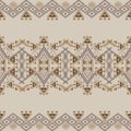 Vector seamless texture. Ethnic tribal geometric pattern. Aztec ornamental style