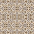 Vector seamless texture. Ethnic tribal geometric pattern. Aztec ornamental style Royalty Free Stock Photo