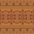 Vector seamless texture. Ethnic tribal geometric pattern. Aztec ornamental style Royalty Free Stock Photo