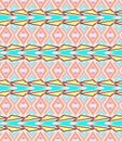 Vector seamless texture. Ethnic tribal geometric pattern. Electro boho color trend