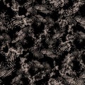 Vector seamless texture with fingerprints on black background. Actually as a background to the criminalistics Royalty Free Stock Photo
