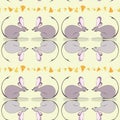 Vector seamless texture with mouse Royalty Free Stock Photo