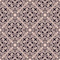 Vector seamless texture. Ornament for ceramic tile. Portuguese azulejos decorative pattern Royalty Free Stock Photo