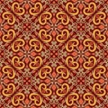 Vector seamless texture. Ornament for ceramic tile. Portuguese azulejos decorative pattern Royalty Free Stock Photo