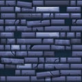 Seamless texture placing blue old stone wall