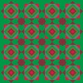 Vector seamless texture of red green, Islamic themes