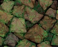 Vector seamless texture stonewall.