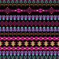 Vector seamless texture. Tribal geometric striped pattern. Aztec ornamental style Royalty Free Stock Photo