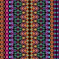 Vector seamless texture. Tribal geometric striped pattern. Aztec ornamental style Royalty Free Stock Photo