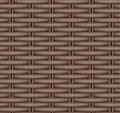 Vector seamless texture of a wicker basket. Royalty Free Stock Photo