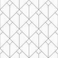 Vector seamless thin lines rhombuses pattern. Repeating geometric rhombuses tiles