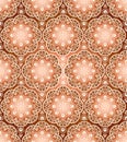 Vector seamless traditional brown wallpaper