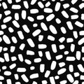 Vector seamless trendy modern brush spot pattern