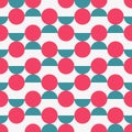 Vector seamless trendy pattern - color geometric design. Bright abstract fashion background, retro style 80 - 90s Royalty Free Stock Photo