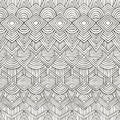 Vector seamless tribal pattern. Hand-drawn