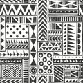 Vector seamless tribal pattern. Seamless Royalty Free Stock Photo