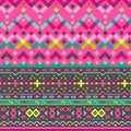 Vector Seamless Tribal Pattern for Textile Design