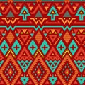 Vector Seamless Tribal Striped Pattern