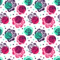 Vector seamless vibrant colors seamless pattern